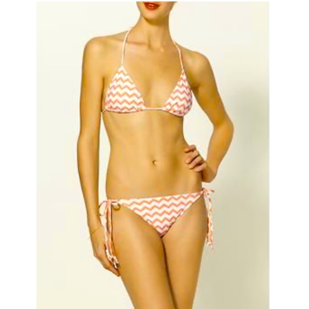 Lisa Curran ZigZag Side Tie Bikini Bottom